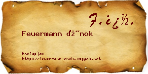 Feuermann Énok névjegykártya